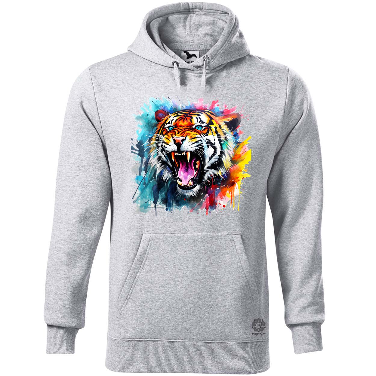 Üvöltő tigris v3 egyedi  pulóver 