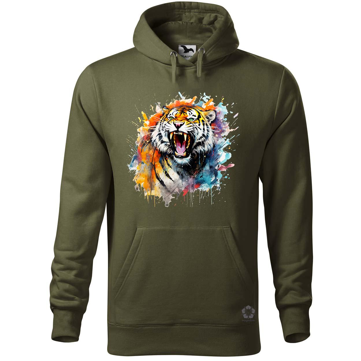 Üvöltő tigris v4 egyedi  pulóver 