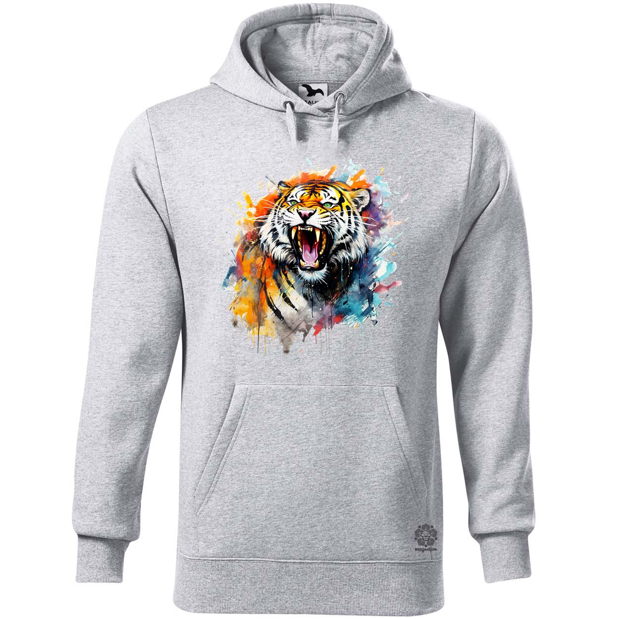 Üvöltő tigris v4 egyedi  pulóver 