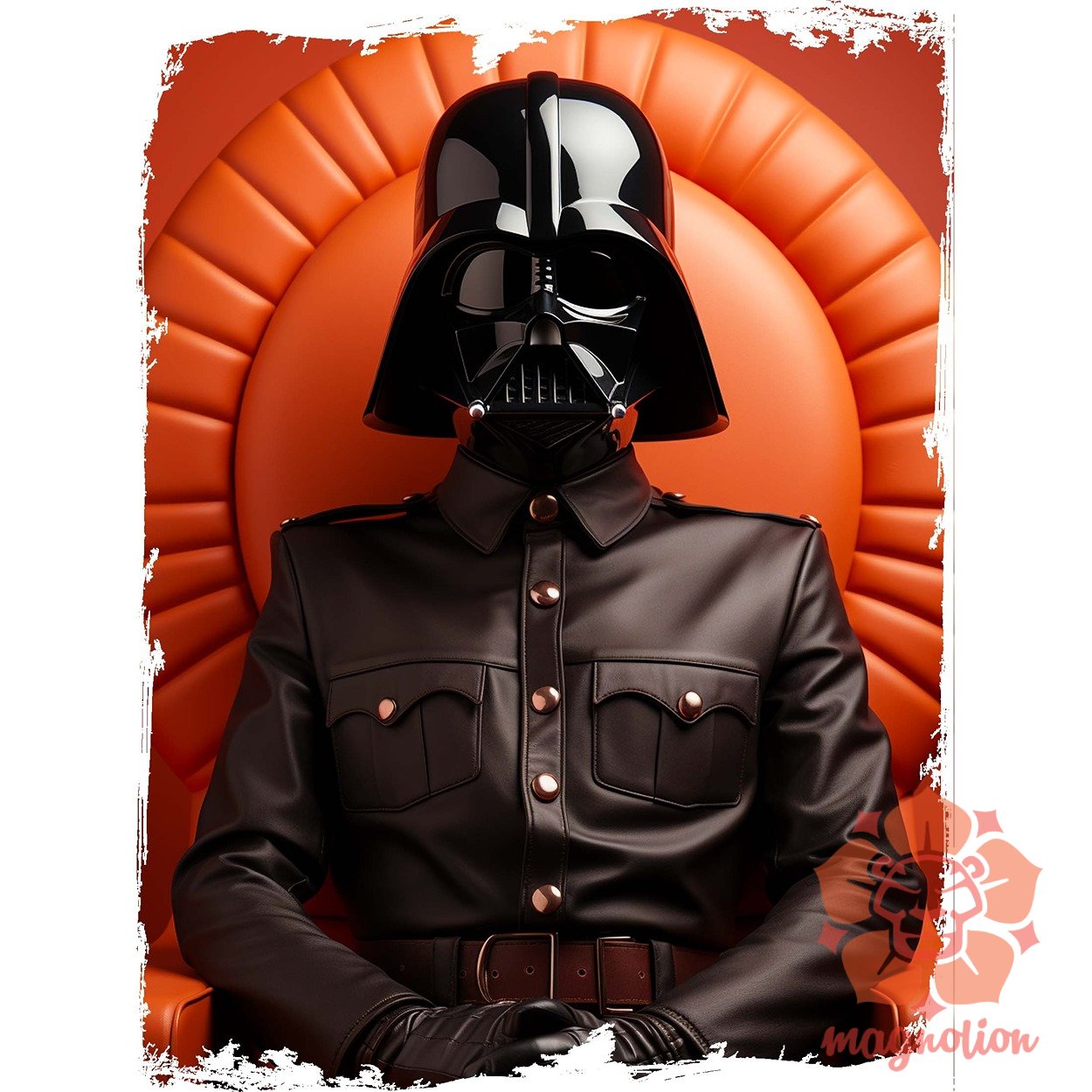 Vader minimál fanart v1 egyedi  pulóver 