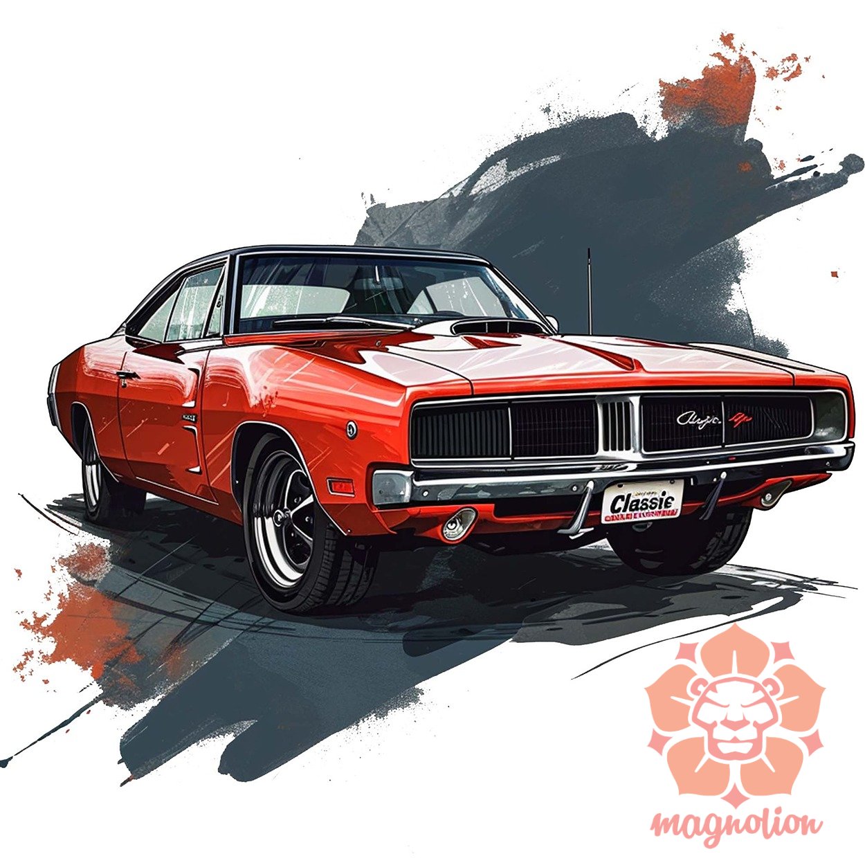Klasszikus 1969 Dodge Charger v6 egyedi  pulóver 