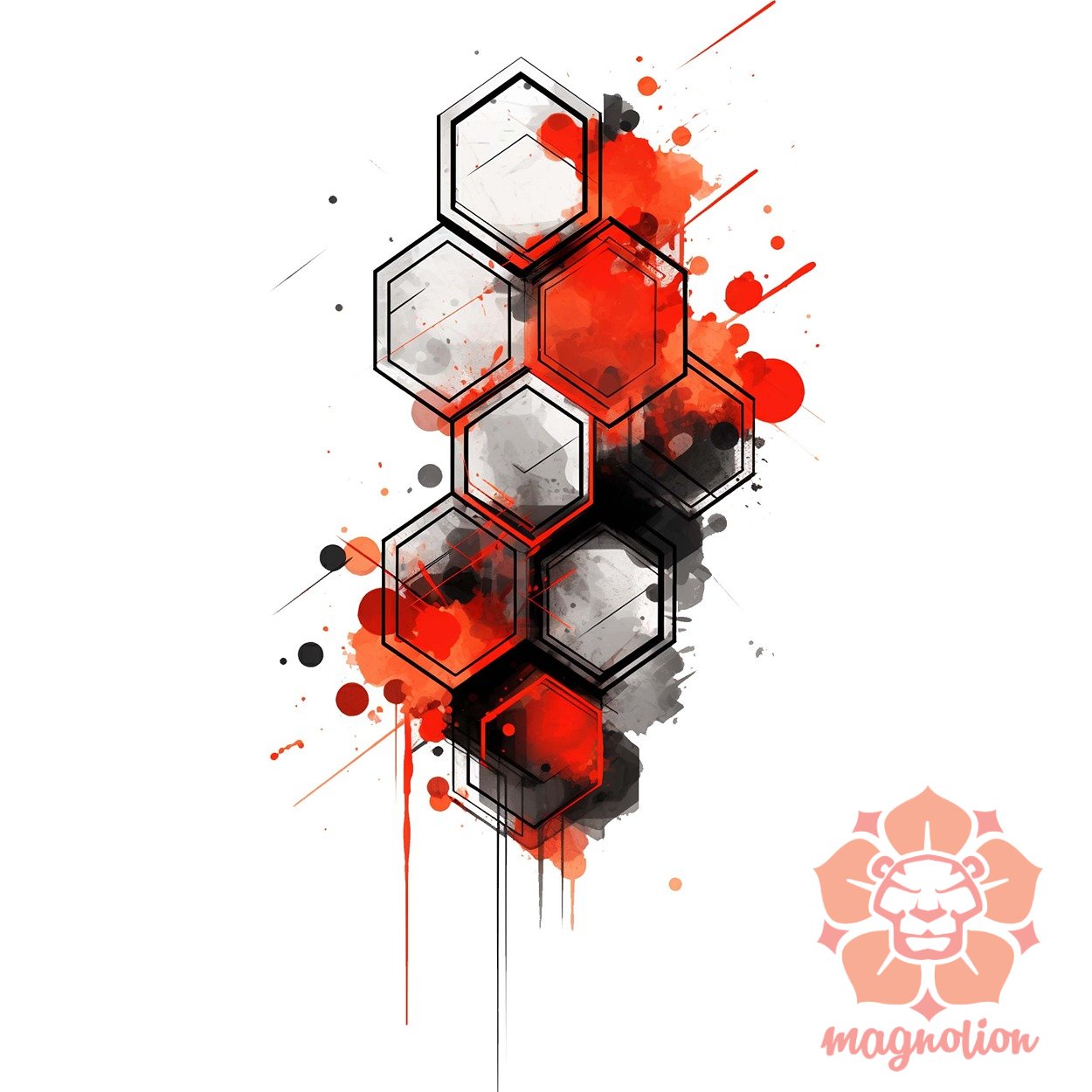 Hexagon tetoválás v5 egyedi  pulóver 