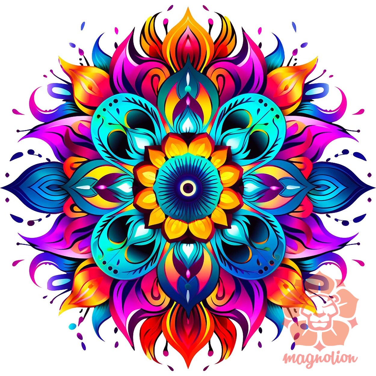 Részletes Mandala v1 egyedi  pulóver 