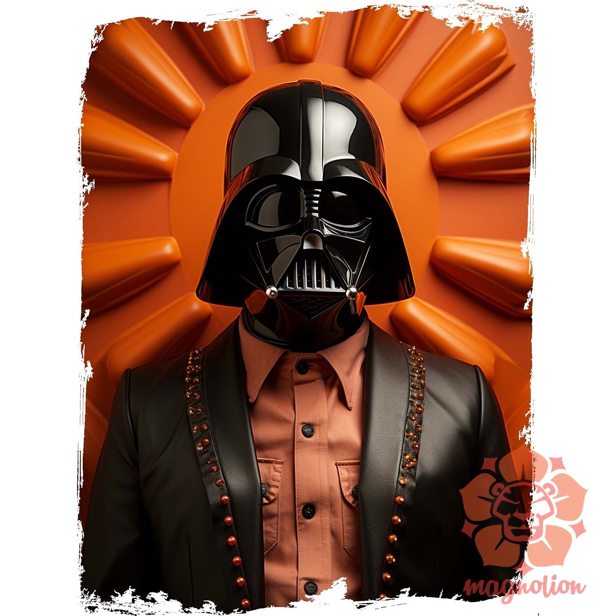 Vader minimál fanart v2 egyedi  pulóver 