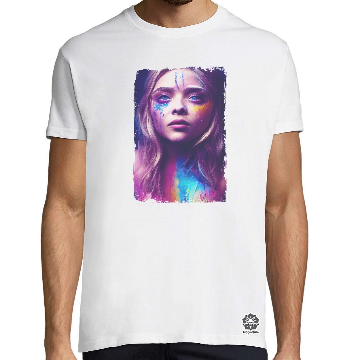 Folyékony színű bevonattal Chloe Grace Moretz  egyedi póló 