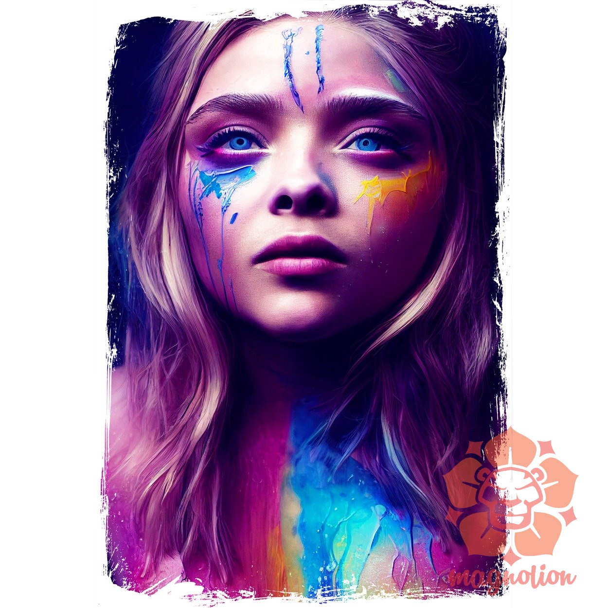 Folyékony színű bevonattal Chloe Grace Moretz  egyedi póló 