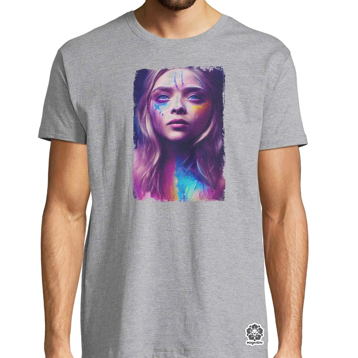 Folyékony színű bevonattal Chloe Grace Moretz  egyedi póló 