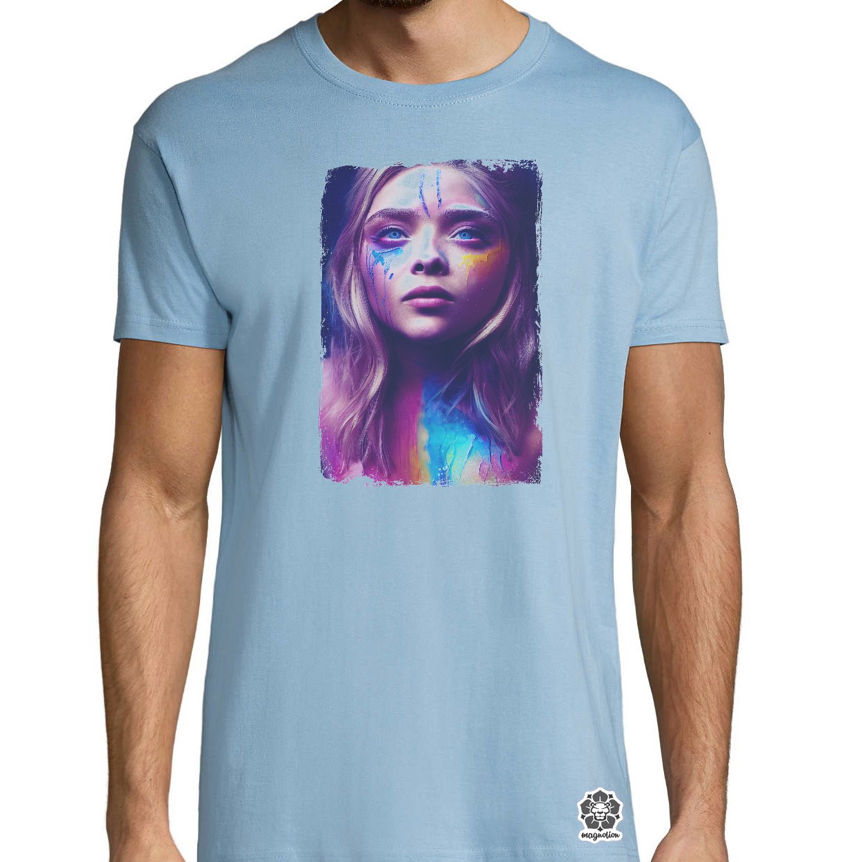Folyékony színű bevonattal Chloe Grace Moretz  egyedi póló 