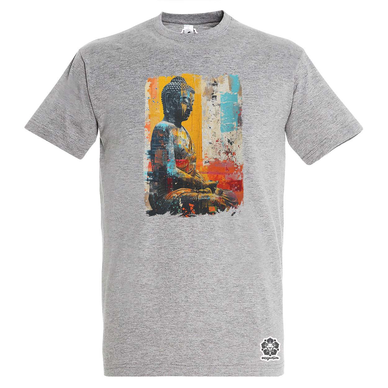 Festett Buddha v2 egyedi póló 
