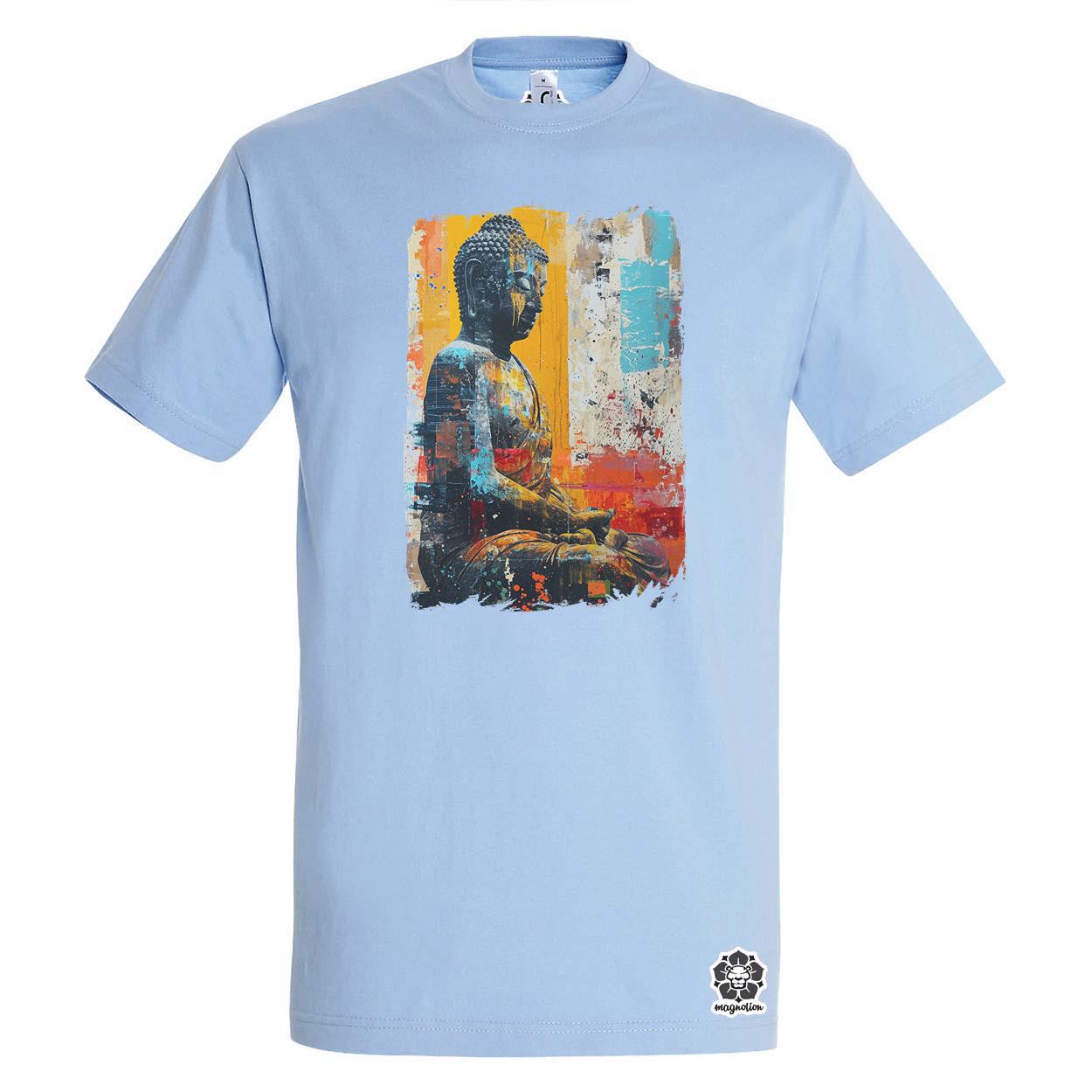 Festett Buddha v2 egyedi póló 