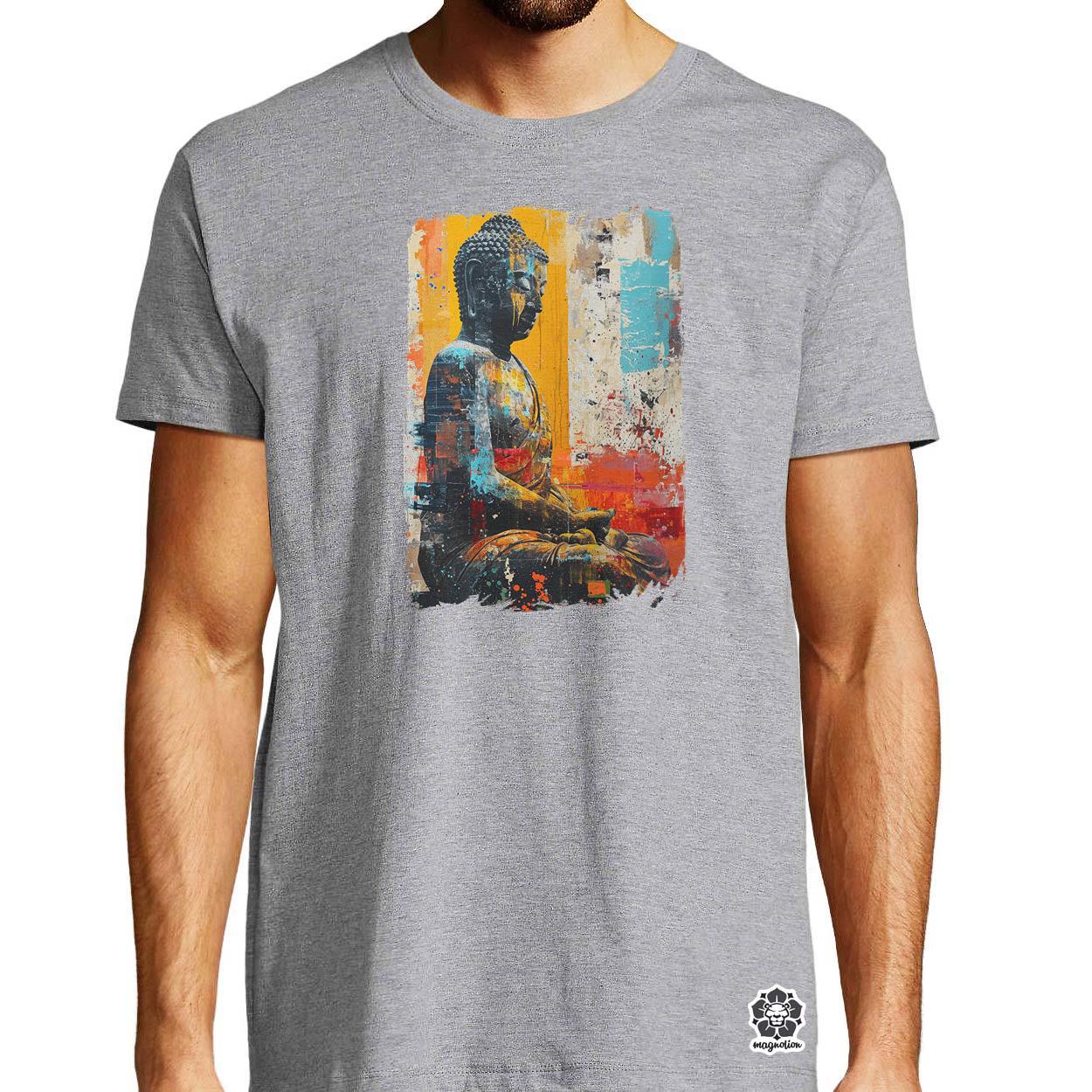 Festett Buddha v2 egyedi póló 