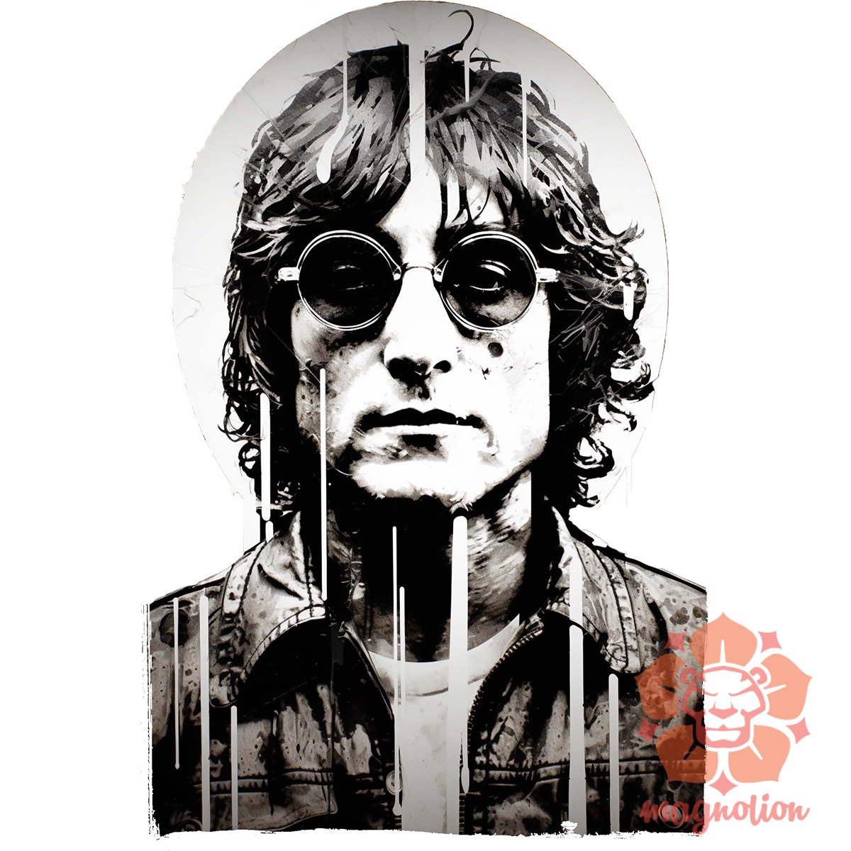 John Lennon portré v2 egyedi póló 