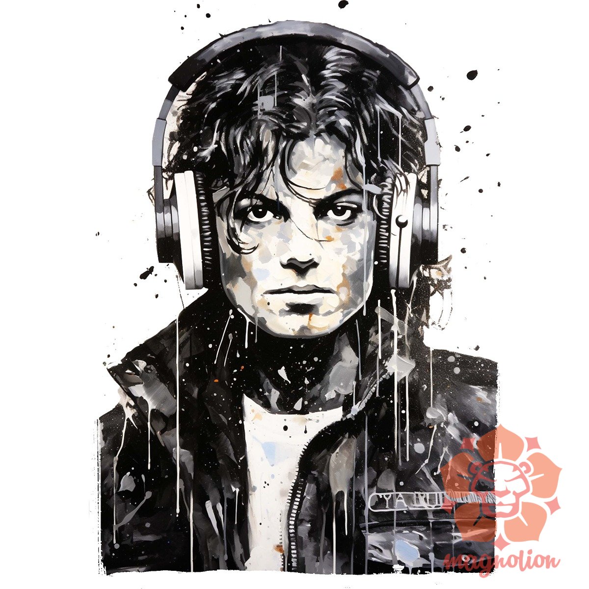 Michael Jackson portré v2 egyedi póló 