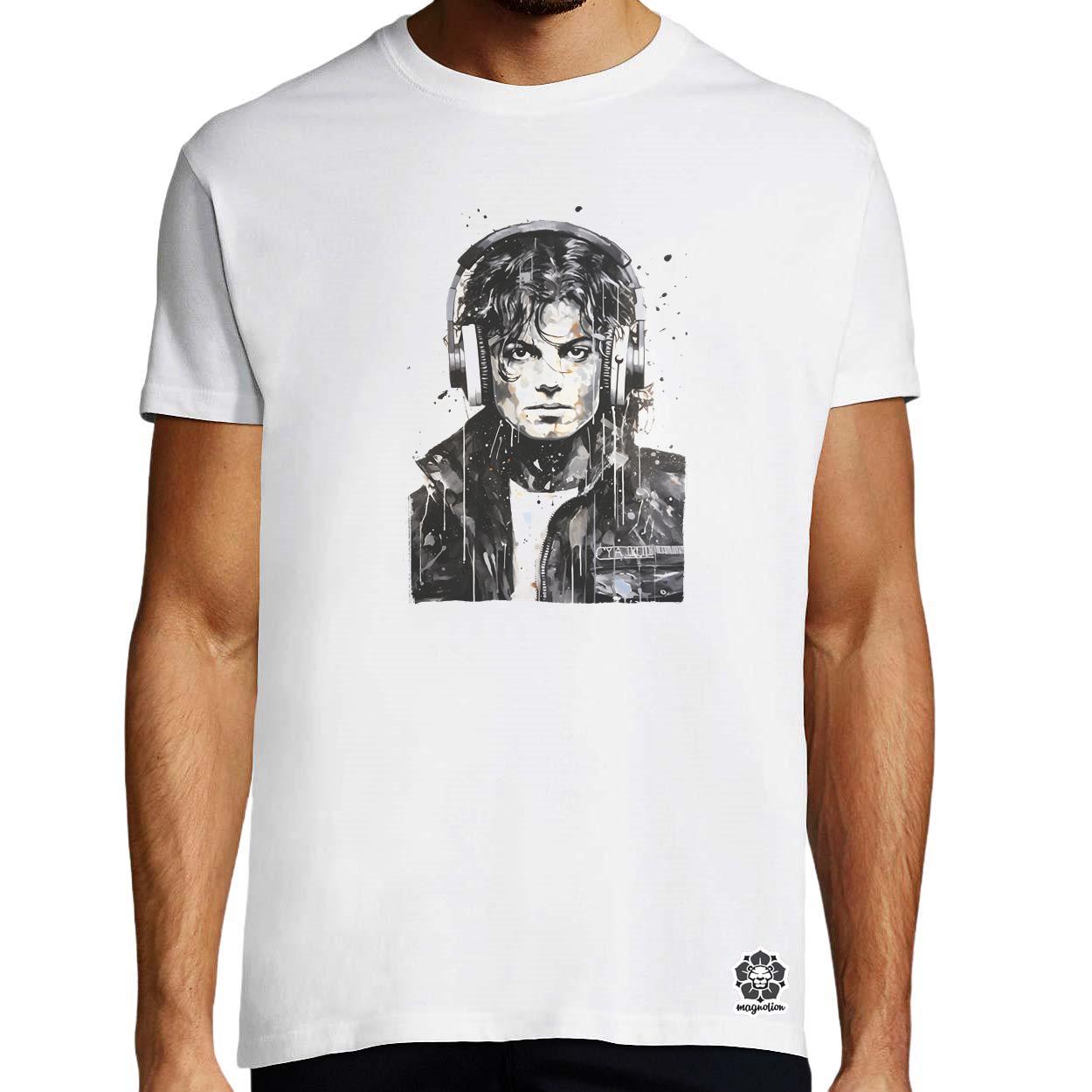 Michael Jackson portré v2 egyedi póló 