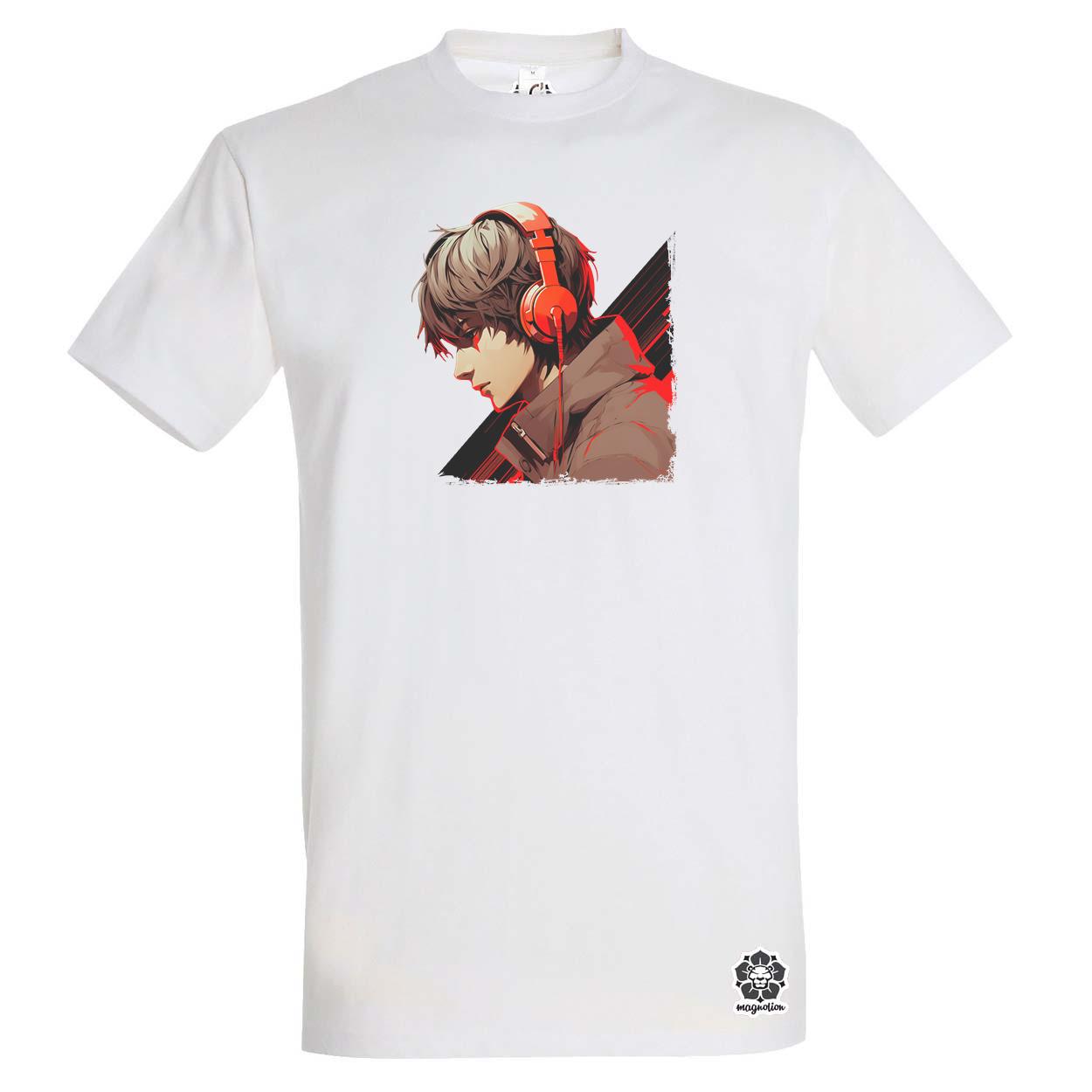 Minimalista Cyberpunk srác v2 egyedi póló 