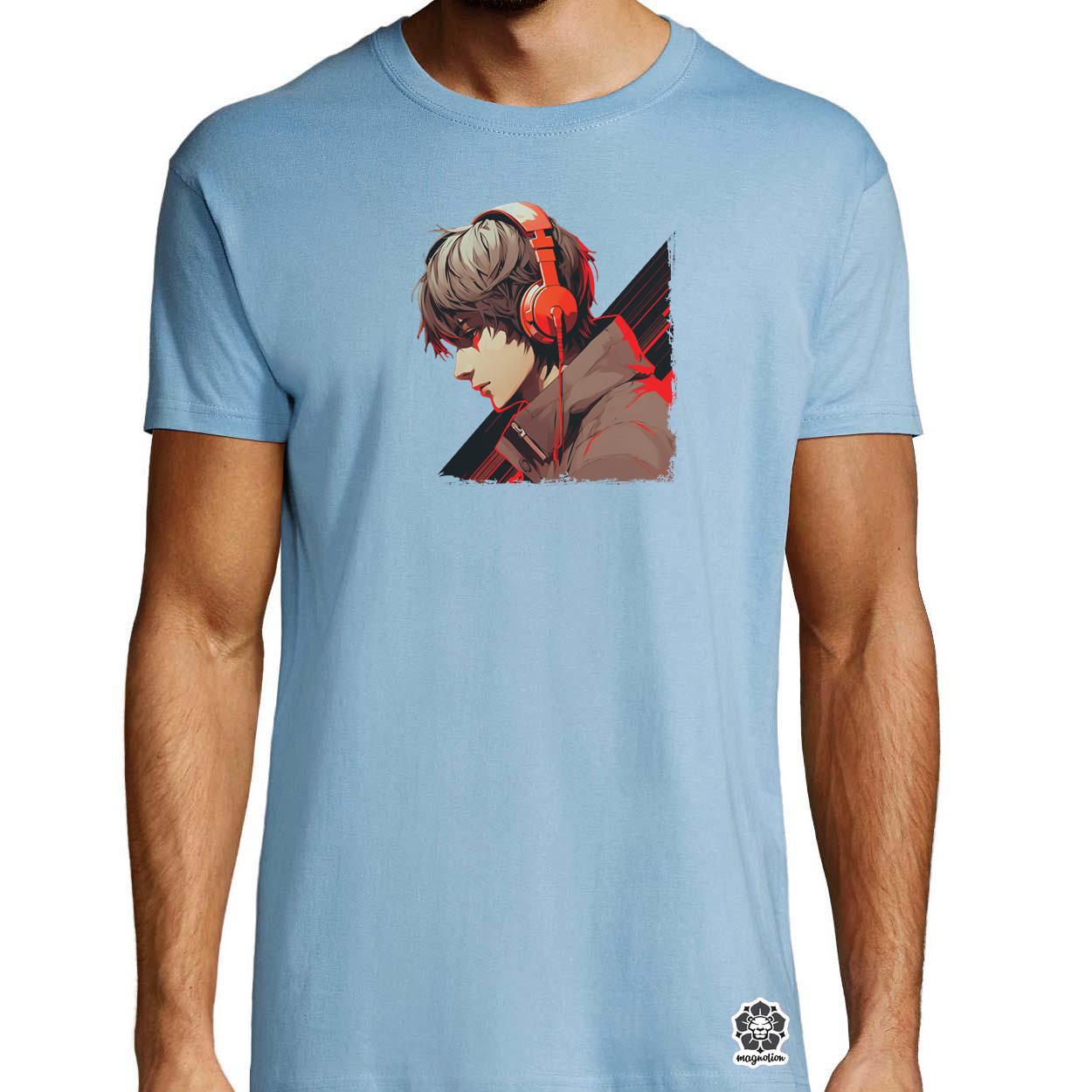 Minimalista Cyberpunk srác v2 egyedi póló 