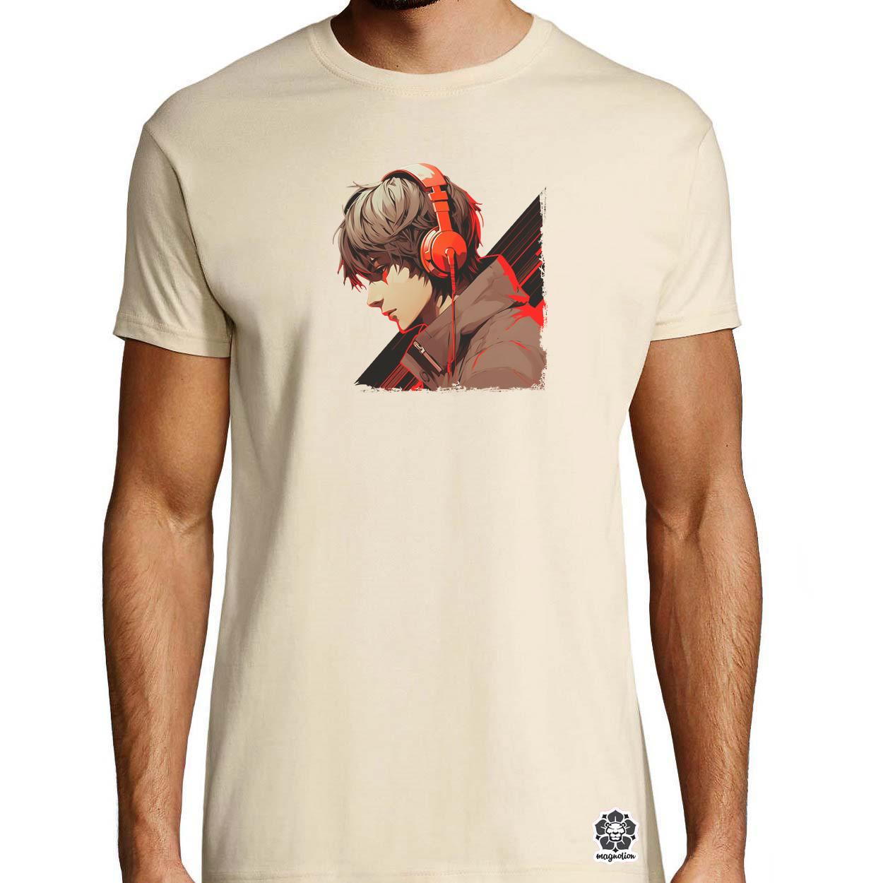 Minimalista Cyberpunk srác v2 egyedi póló 