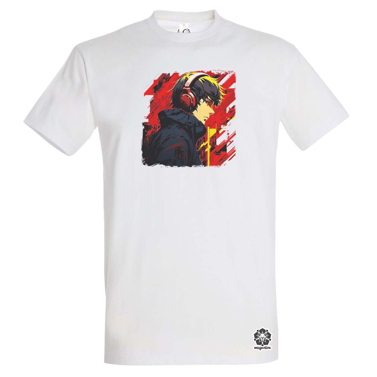 Minimalista Cyberpunk srác v4 egyedi póló 