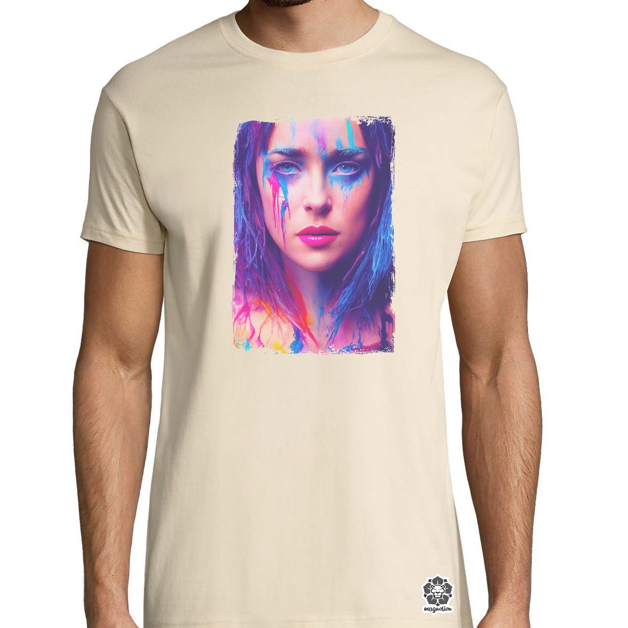 Folyékony színű bevonattal Dakota Johnson egyedi póló 