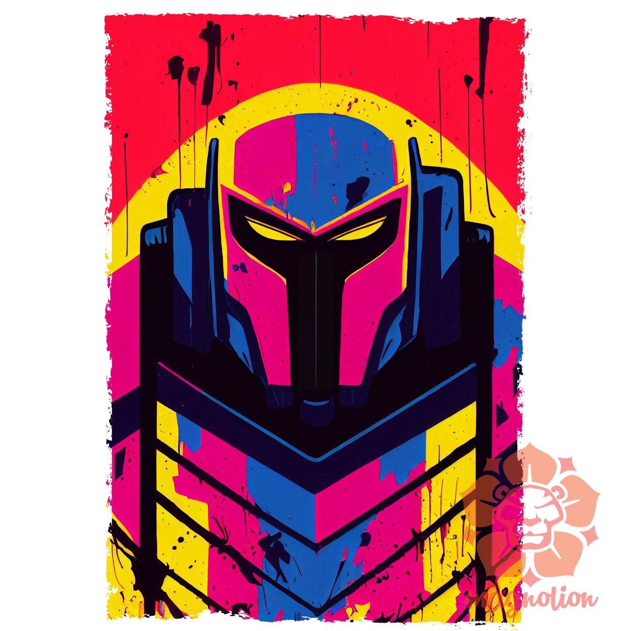 Álcák Megatron fanart v1 egyedi póló 