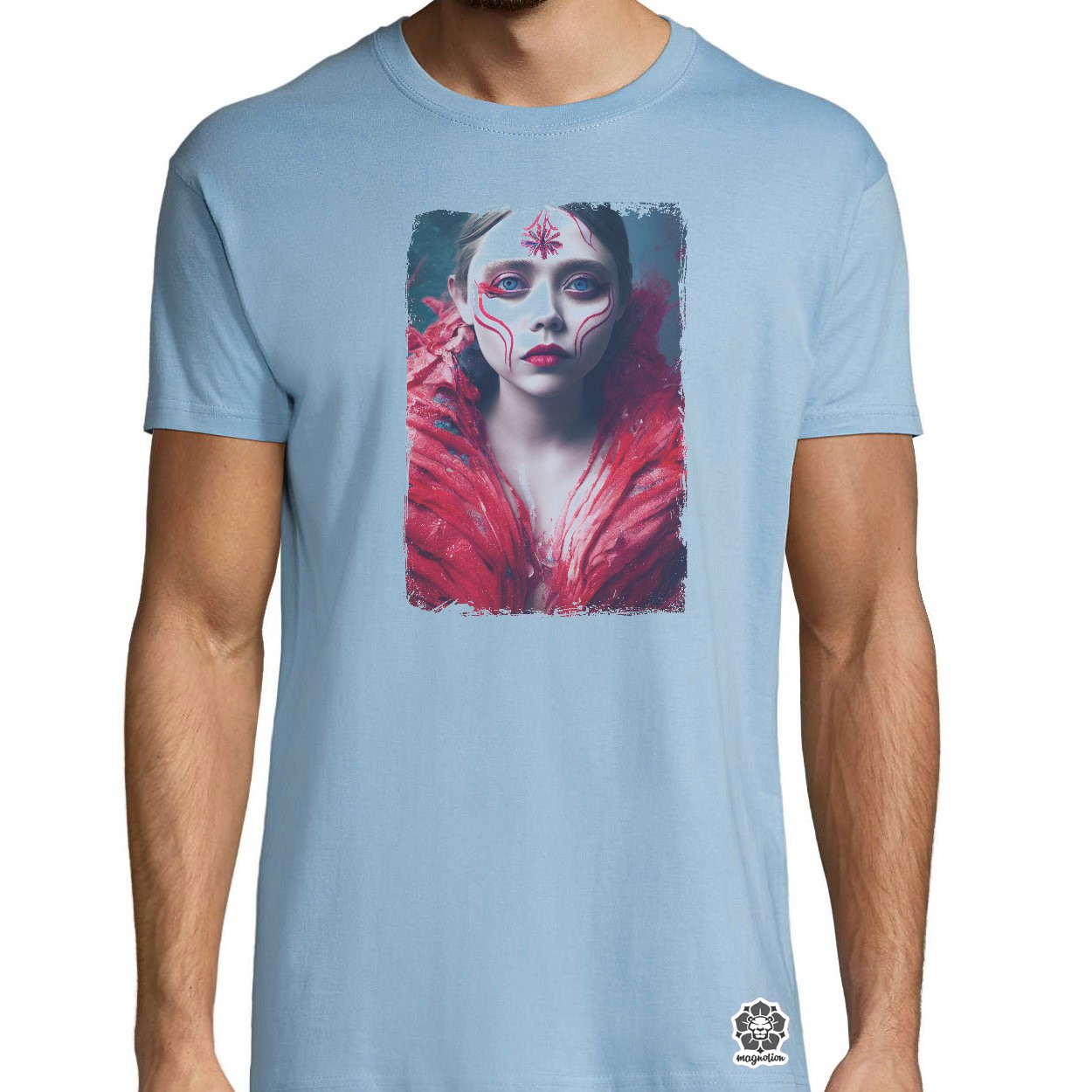 Folyékony színű bevonattal Elizabeth Olsen v2 egyedi póló 
