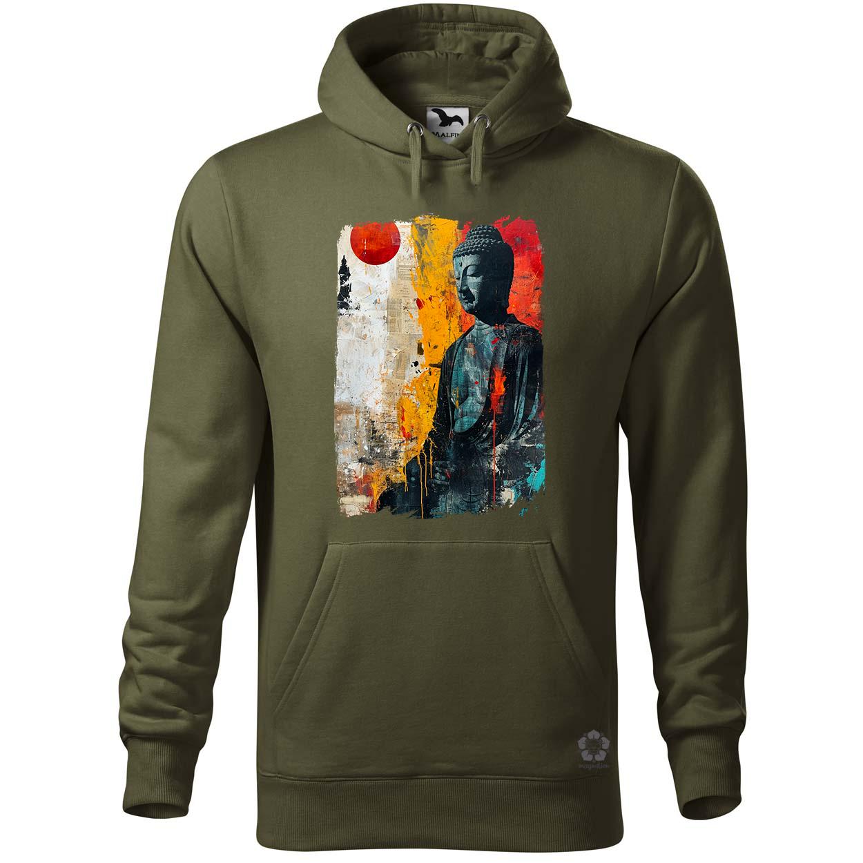 Festett Buddha v1 egyedi  pulóver 