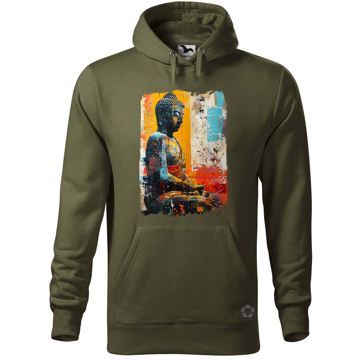 Festett Buddha v2 egyedi  pulóver 