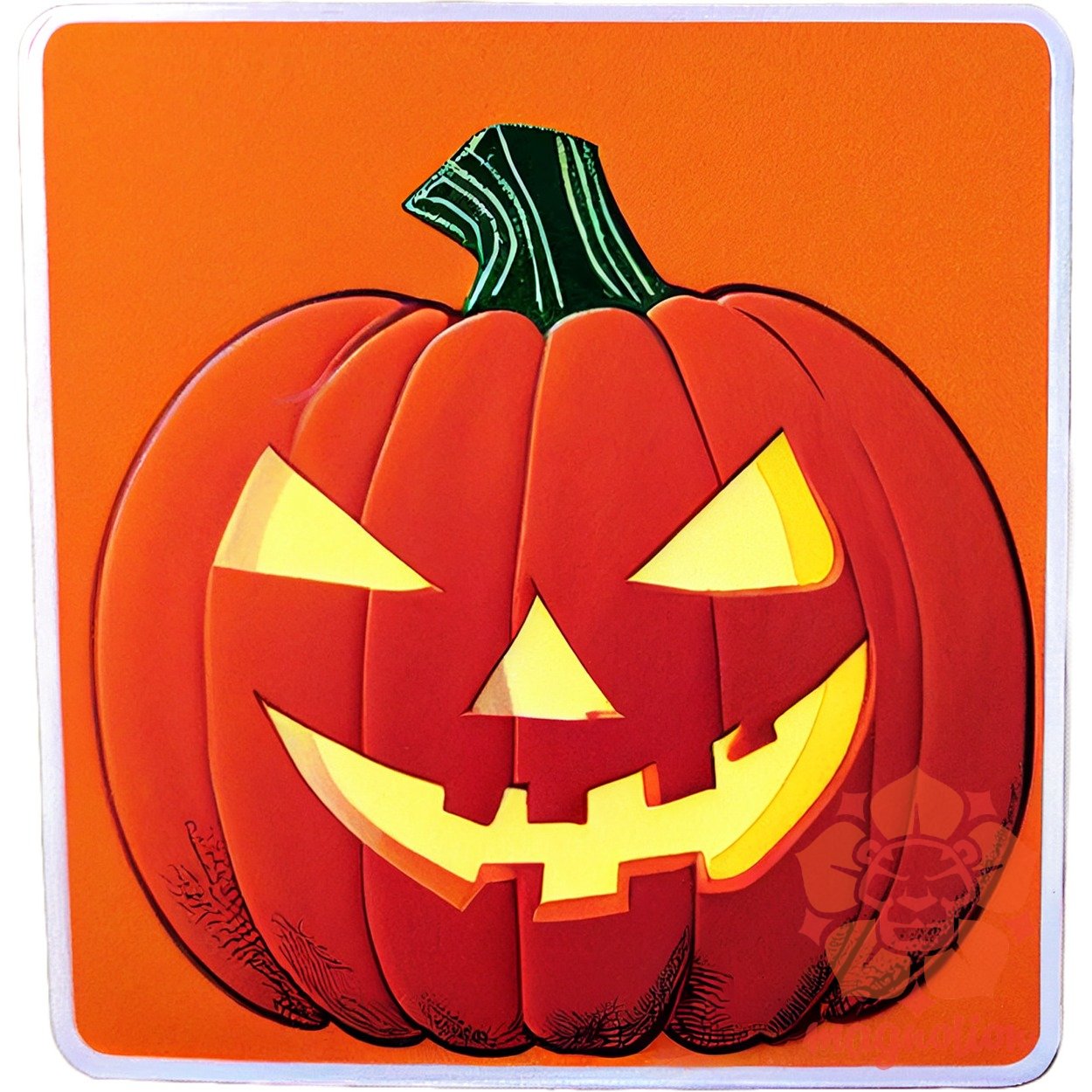 Halloween sütőtök matrica v1 egyedi póló 