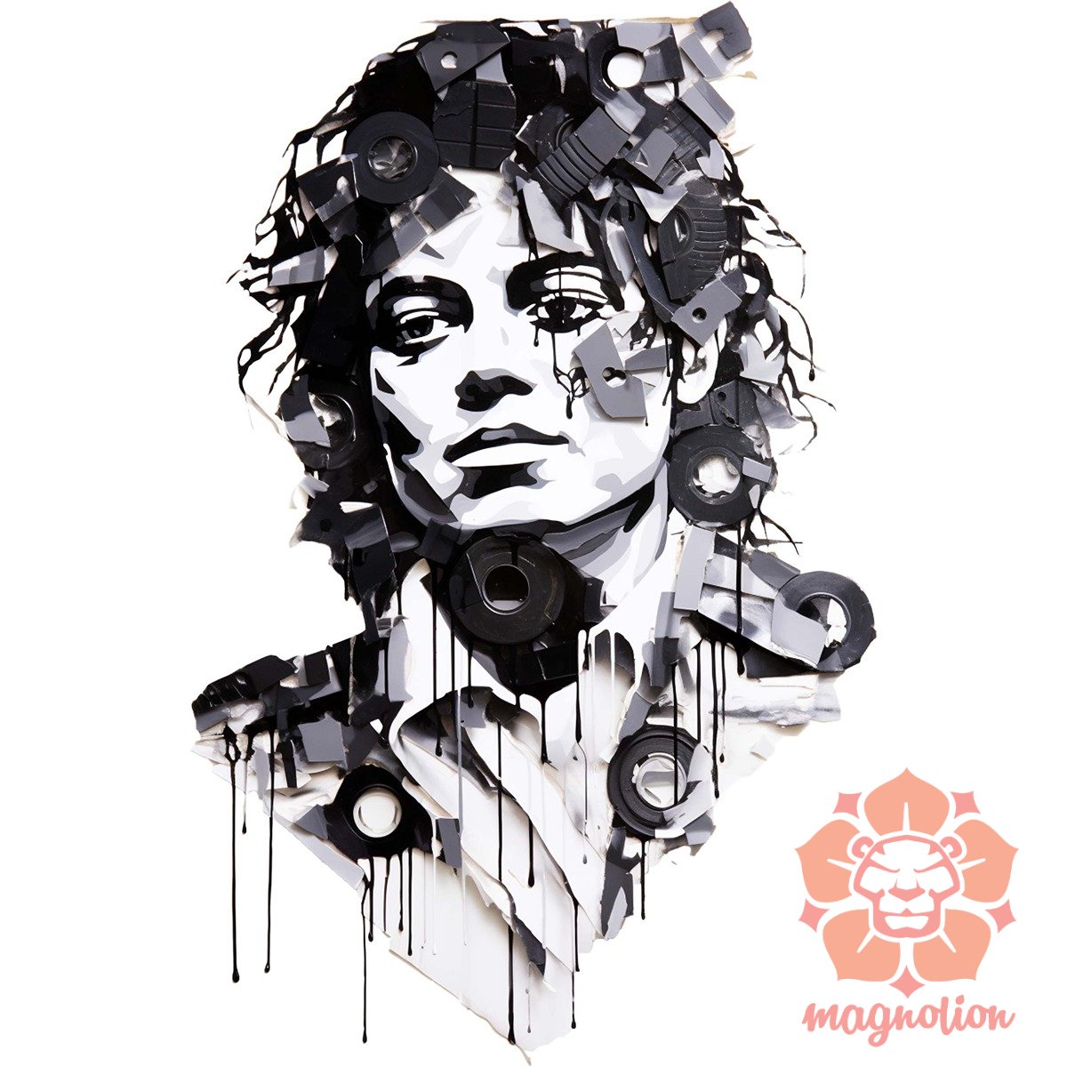 Michael Jackson portré v3 egyedi  pulóver 
