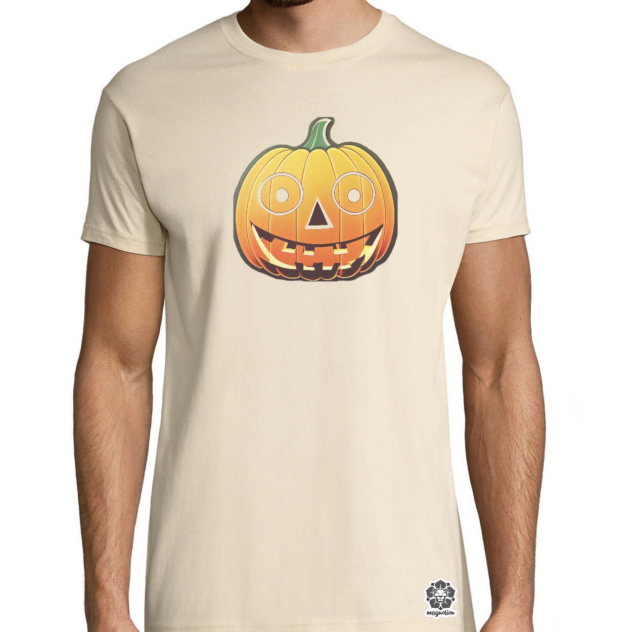 Halloween sütőtök matrica v2 egyedi póló 