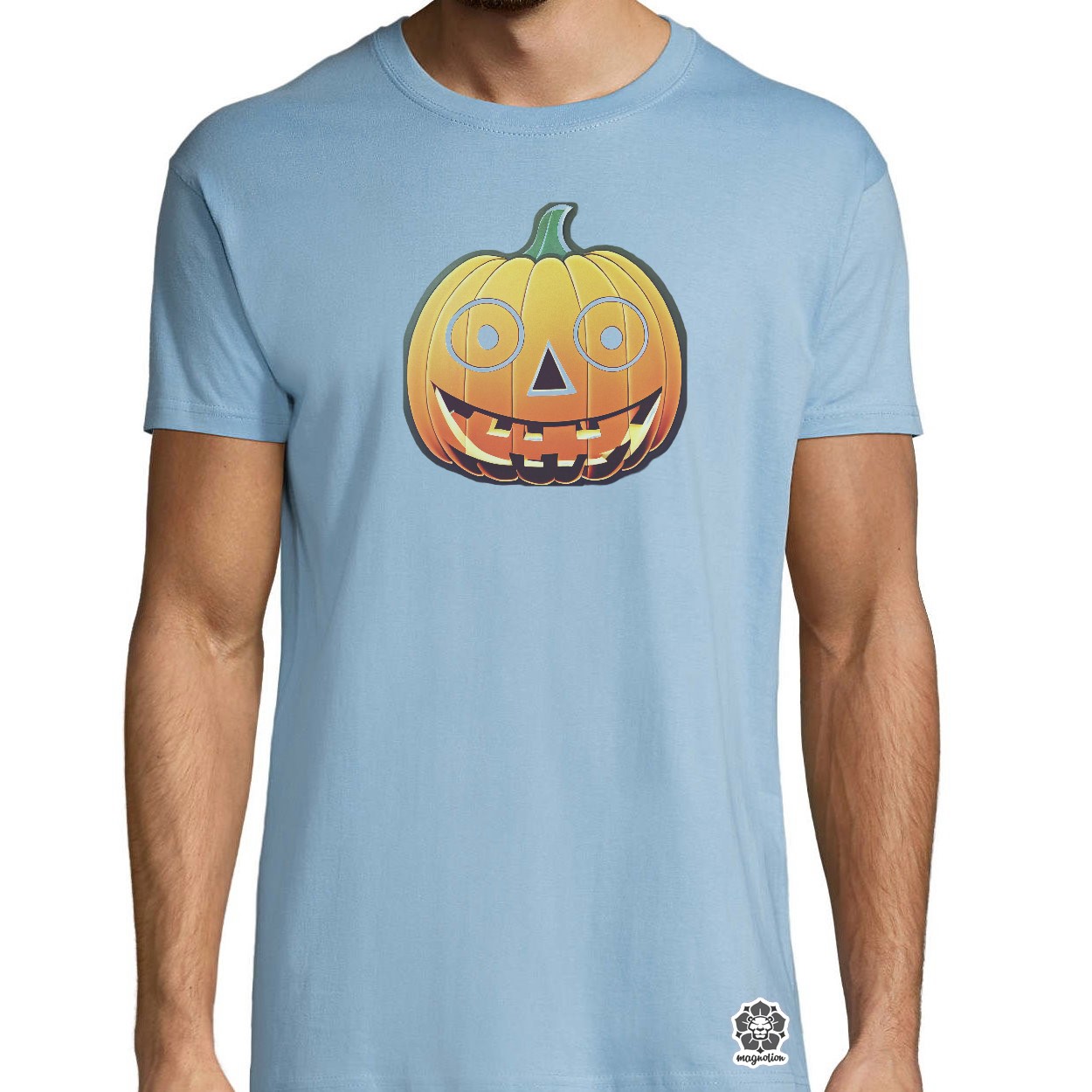 Halloween sütőtök matrica v2 egyedi póló 