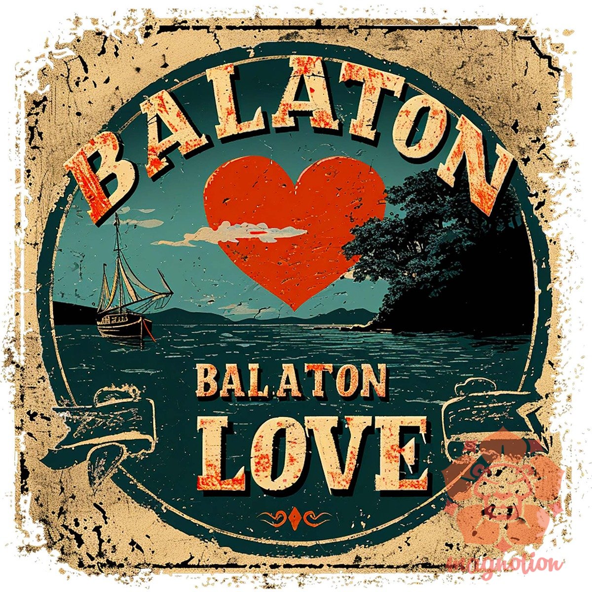 Balaton LOVE v4 egyedi póló 