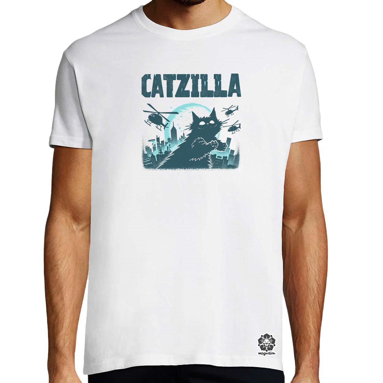 Catzilla v4 egyedi póló 