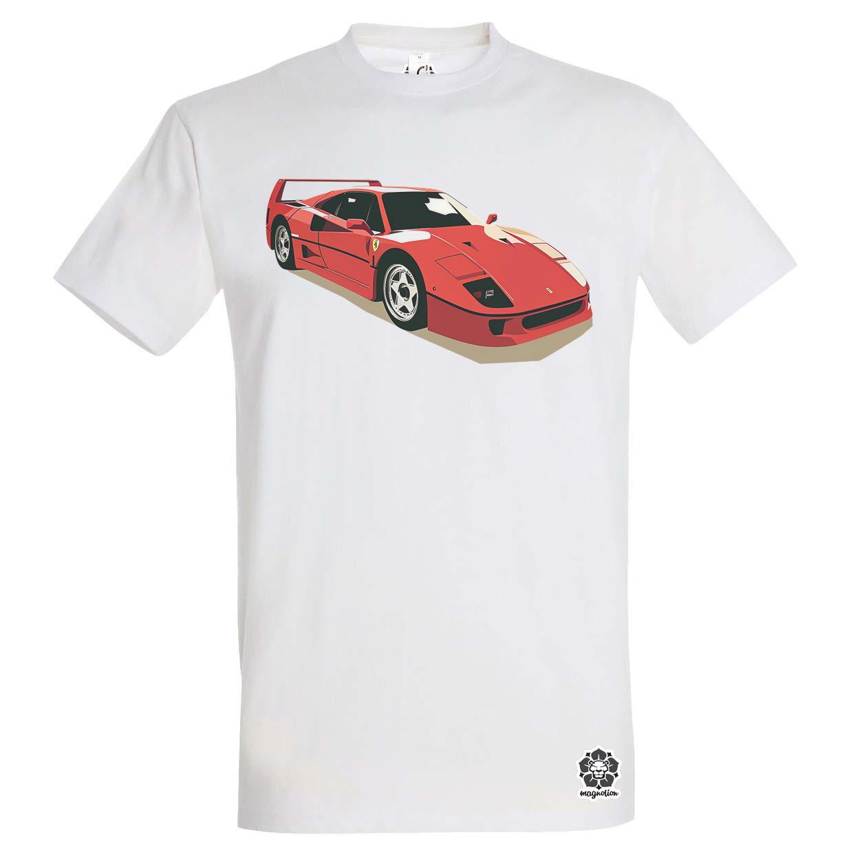 Ferrari F40 rajz v10 egyedi póló 