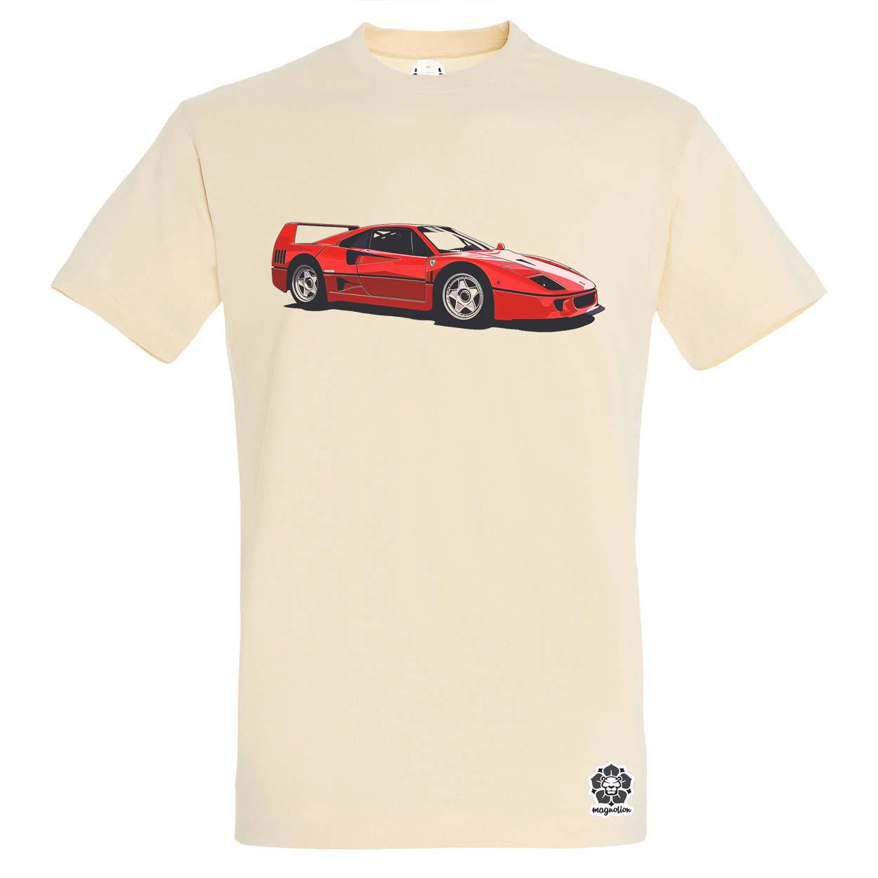 Ferrari F40 rajz v5 egyedi póló 