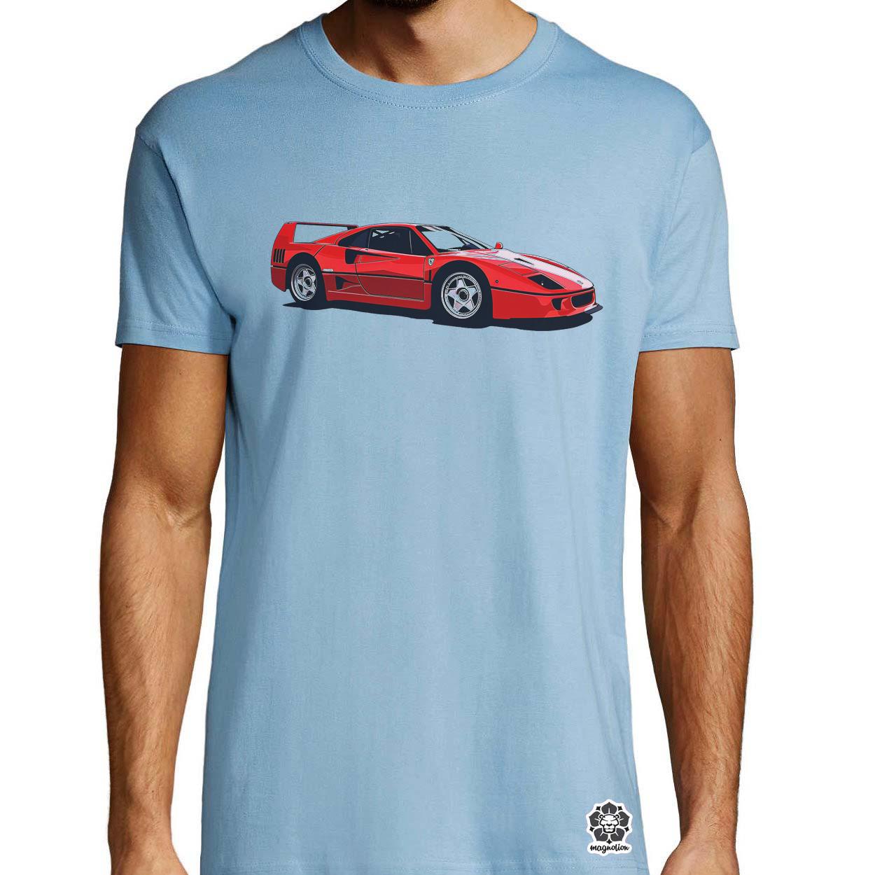 Ferrari F40 rajz v5 egyedi póló 