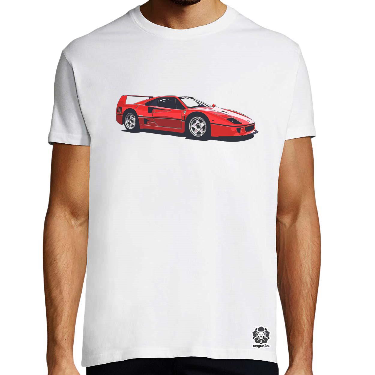 Ferrari F40 rajz v5 egyedi póló 