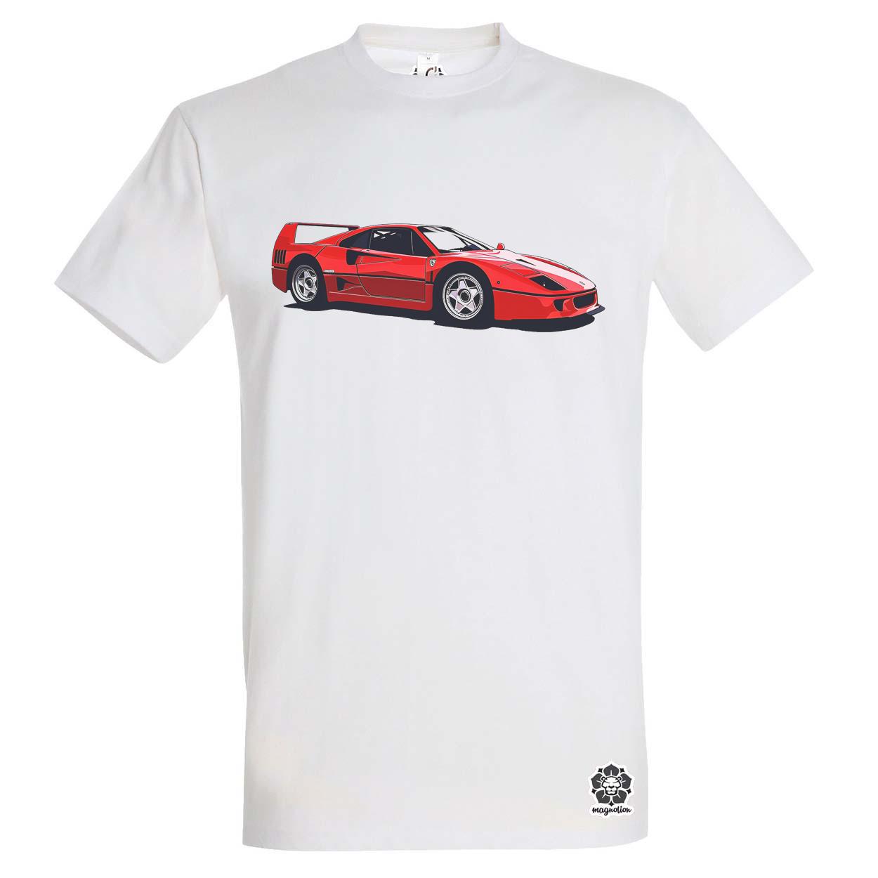 Ferrari F40 rajz v5 egyedi póló 