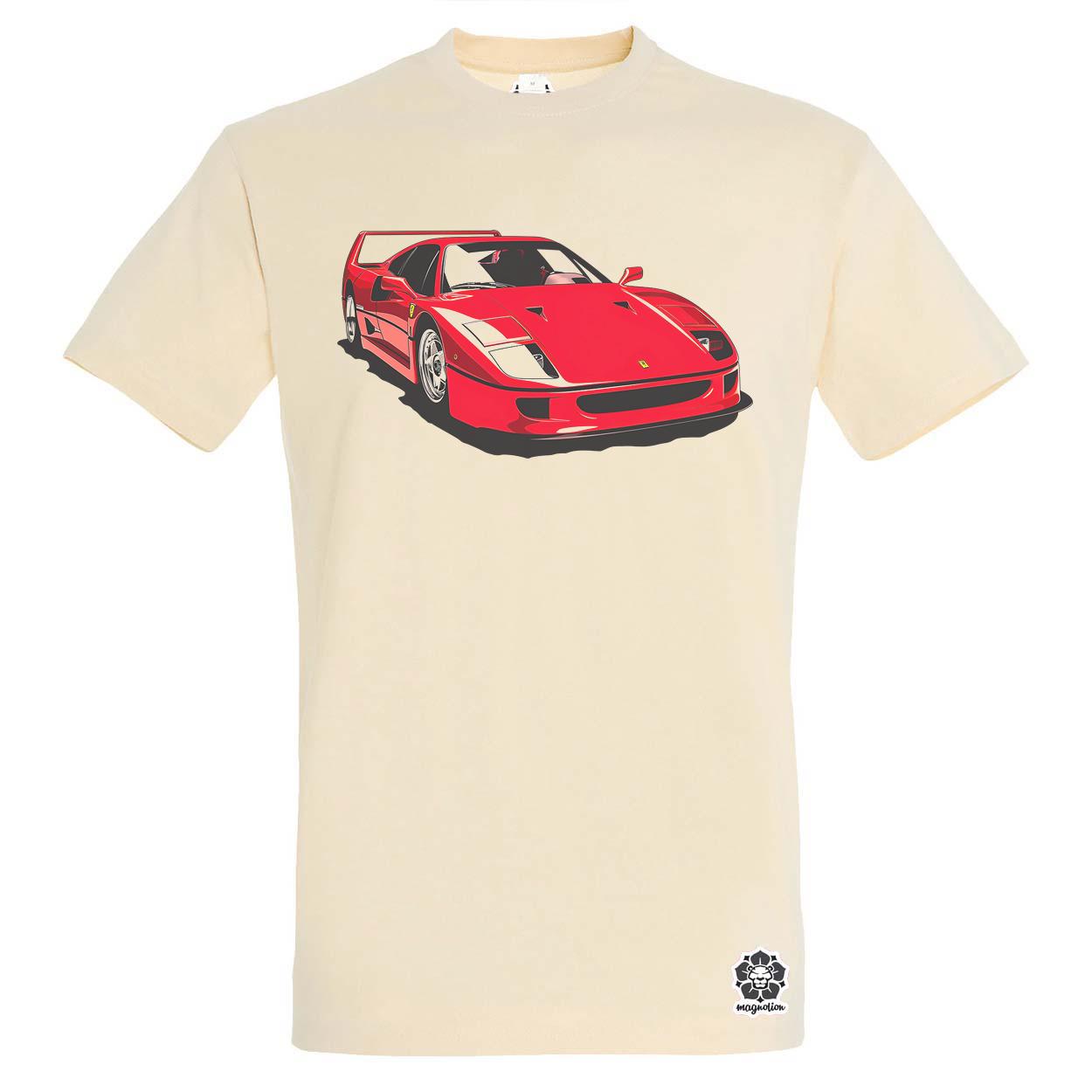 Ferrari F40 rajz v6 egyedi póló 