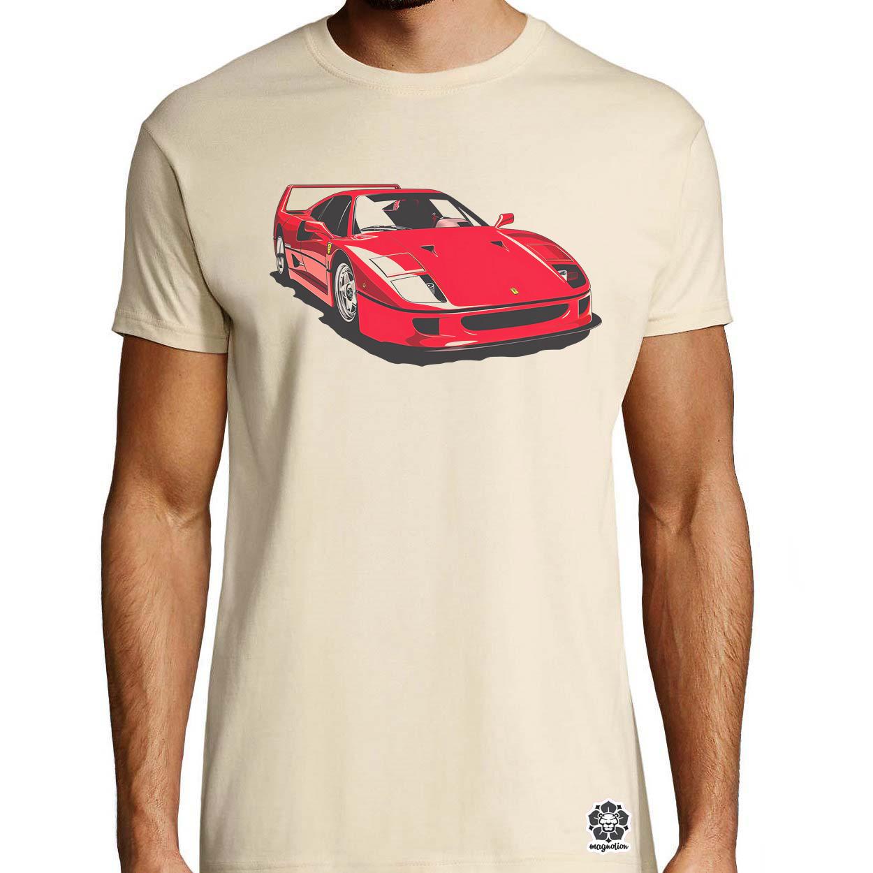 Ferrari F40 rajz v6 egyedi póló 