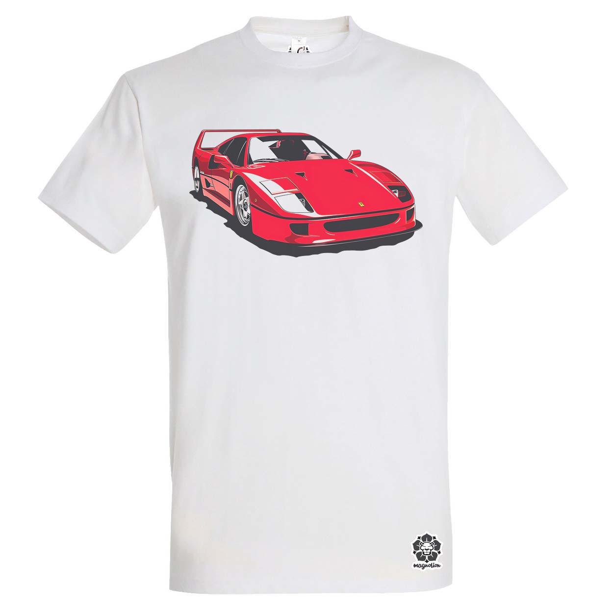 Ferrari F40 rajz v6 egyedi póló 