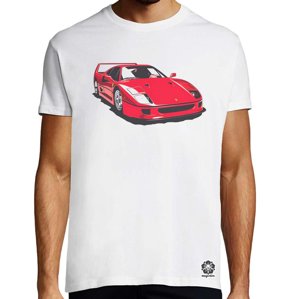 Ferrari F40 rajz v6 egyedi póló 