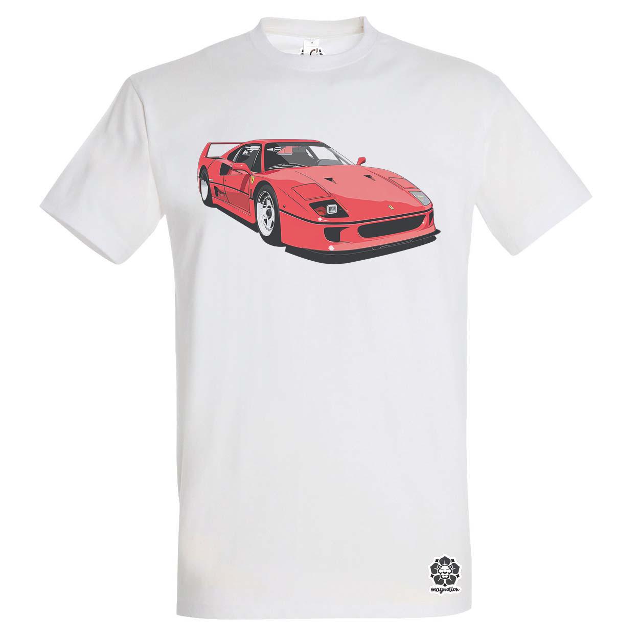 Ferrari F40 rajz v7 egyedi póló 
