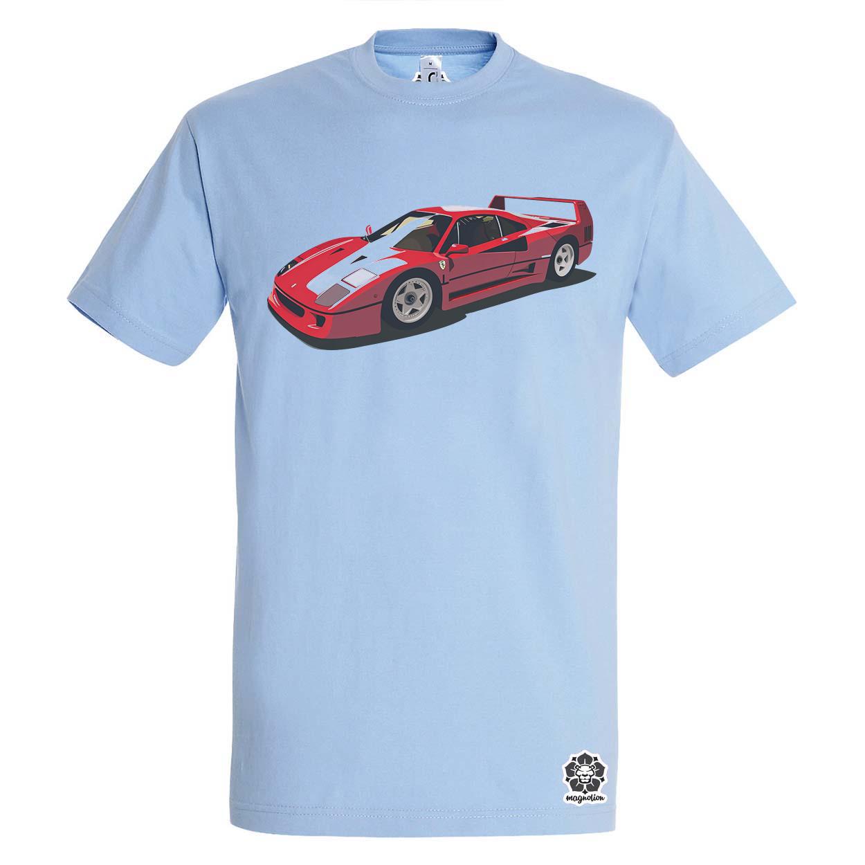 Ferrari F40 rajz v8 egyedi póló 