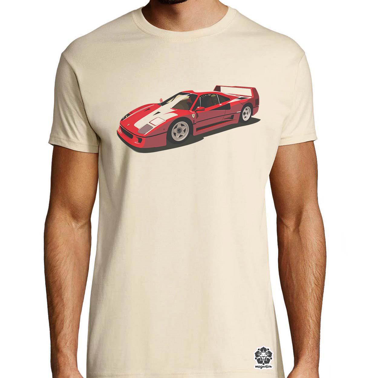 Ferrari F40 rajz v8 egyedi póló 
