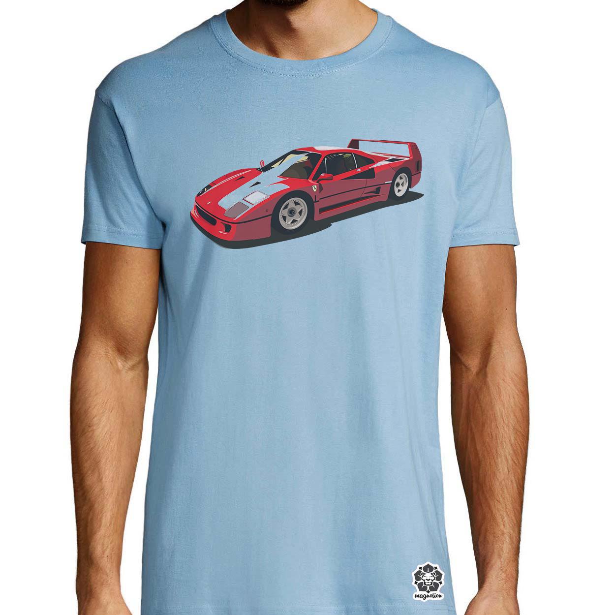 Ferrari F40 rajz v8 egyedi póló 