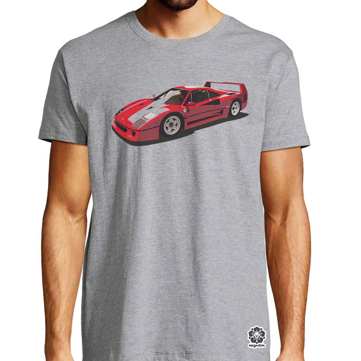 Ferrari F40 rajz v8 egyedi póló 