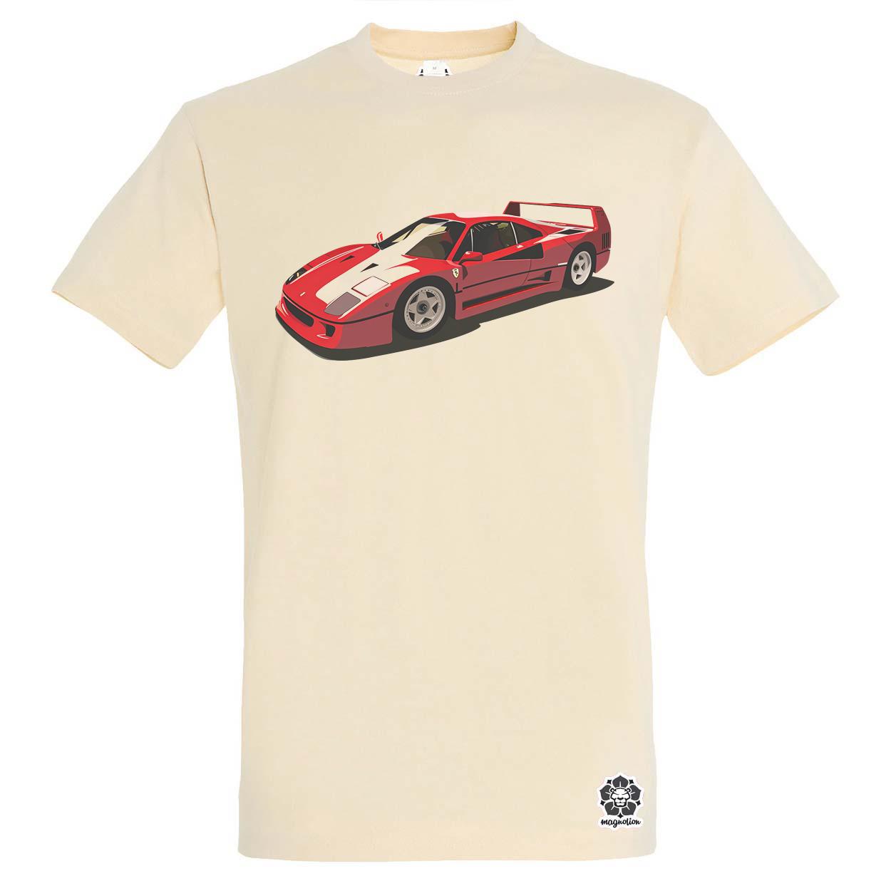 Ferrari F40 rajz v8 egyedi póló 