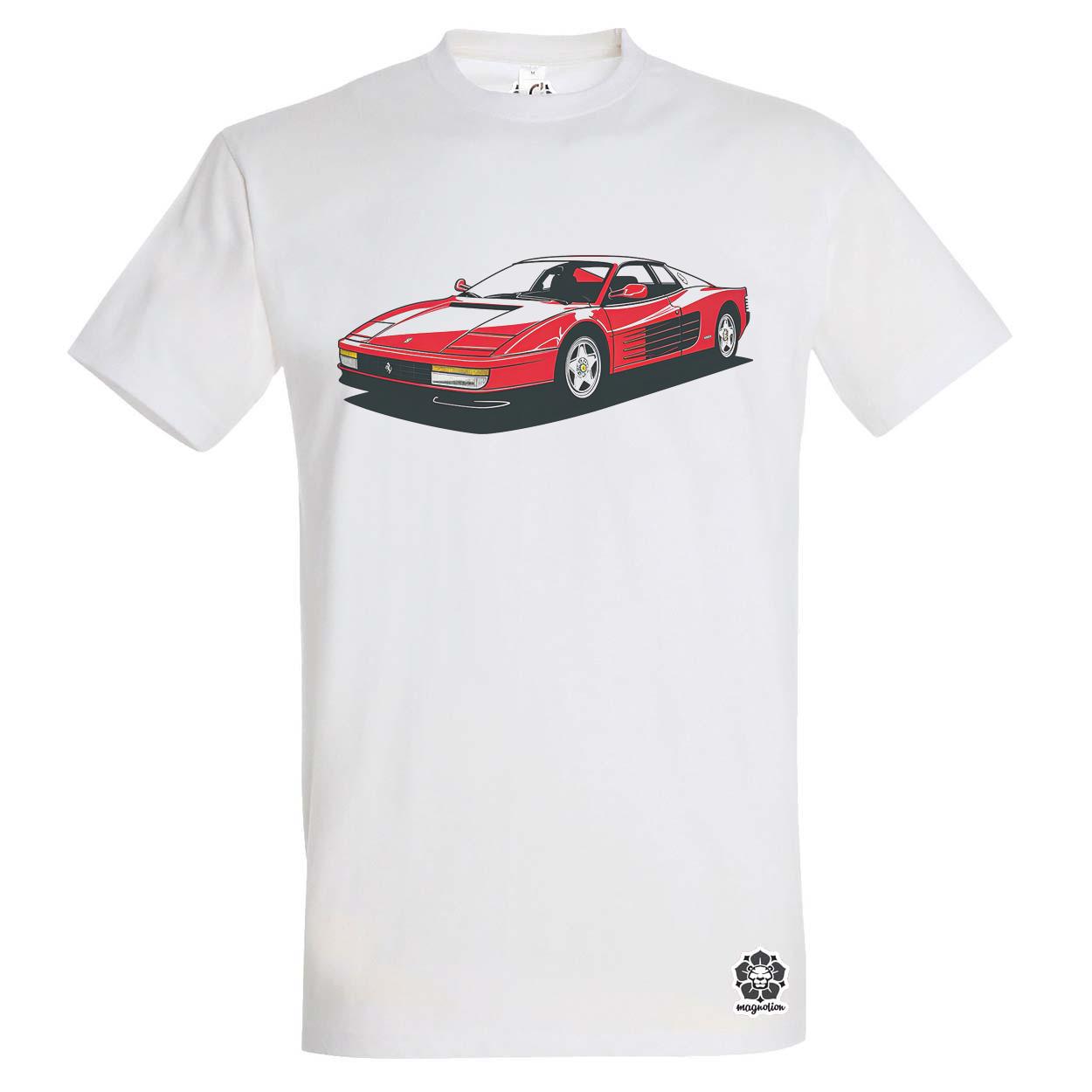 Ferrari Testarossa rajz v10 egyedi póló 