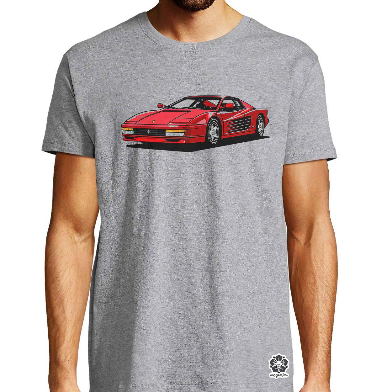 Ferrari Testarossa rajz v11 egyedi póló 
